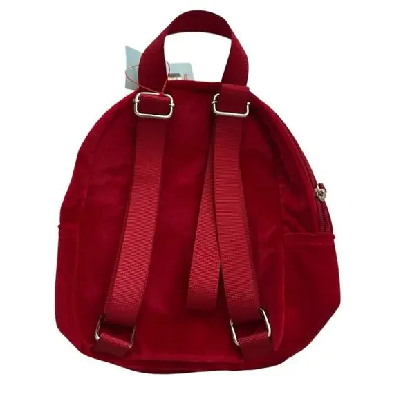 Cat & Jack Girls' Quilted Velvet 10" Mini Backpack New With Tags - Picture 4 of 4